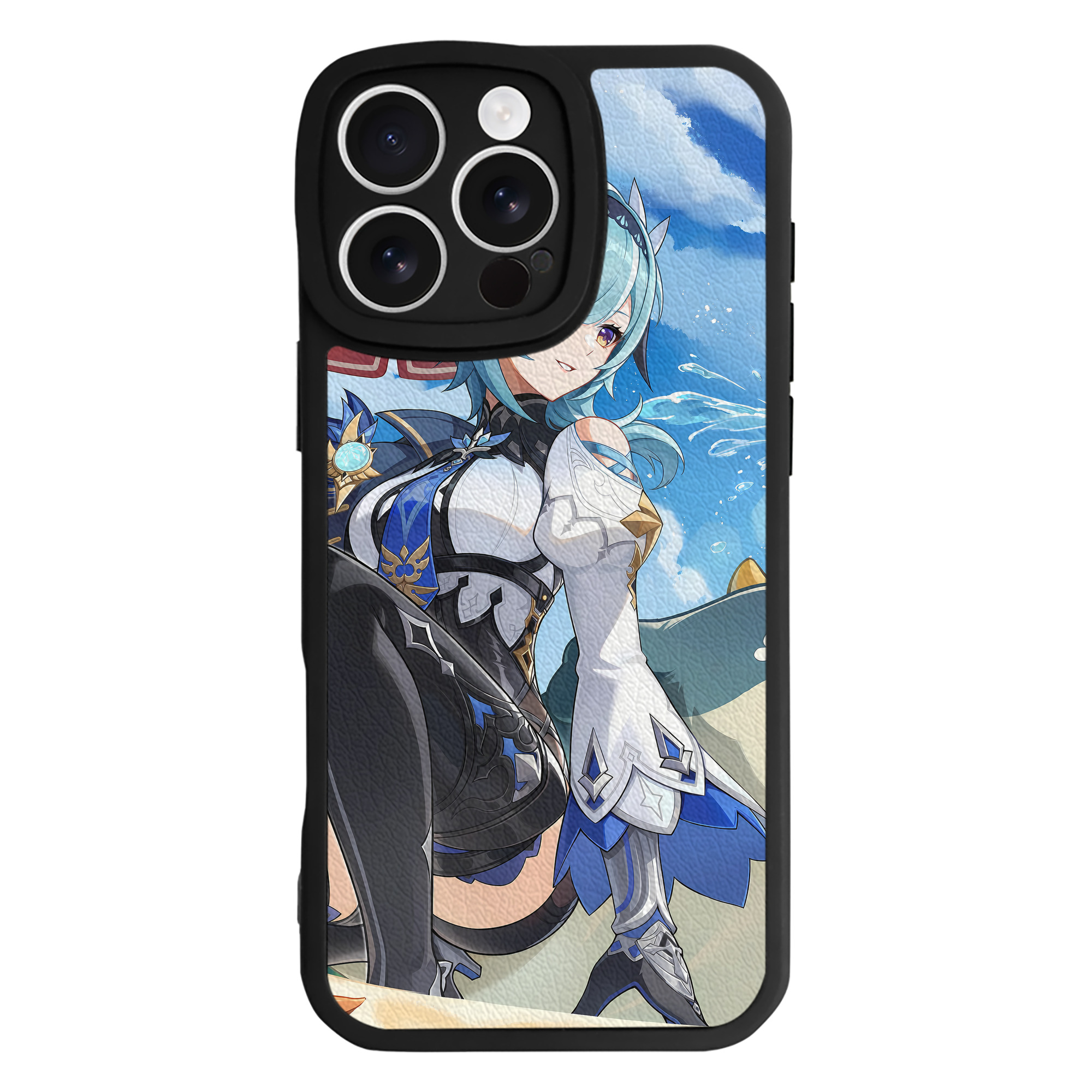 げんし神 genshin 【iPhone 16シリーズ対応】シリコンスマホケース（レザー調） 材質：シリコン